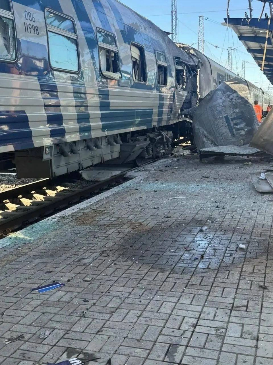 Последствия украинского налета на железнодорожную станцию Джанкой в Крыму в ночь на 2 июня 2026 года
